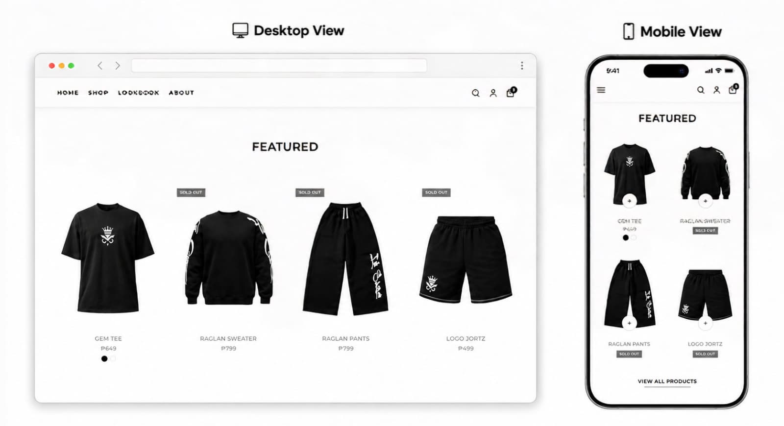 Lé Sage MNL storefront interface